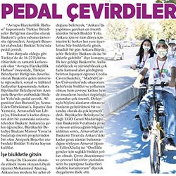 11.09.2020 – Milliyet Ankara / Pedal Çevirdiler