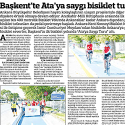 28.08.2020 – Güçlü Anadolu / Başkent’te Ata’ya saygı bisiklet turu