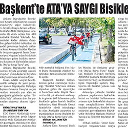 29.08.2020 – Göl Haber / Başkent’te Ata’ya saygı bisiklet turu