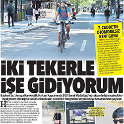 24.09.2020 – Hürriyet Ankara / İki tekerle işe gidiyorum